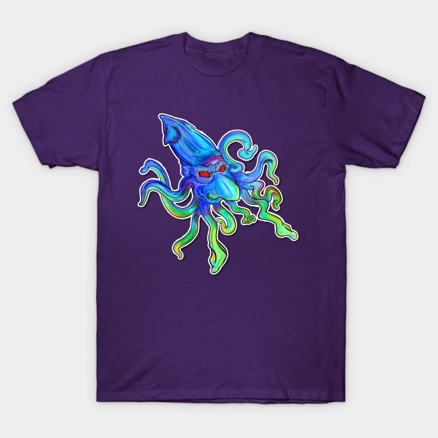 Psychedelic Squid T-Shirt by Big Bee Artistry